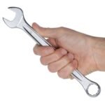 Beta Tools wrench held firmly in hand, demonstrating its balanced design and comfort for repeated use. Get it at Wrenchers.com