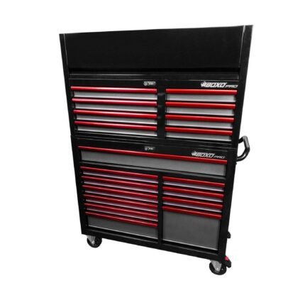 Pro Series 45-inch rolling tool cabinet with top chest and bottom cabinet