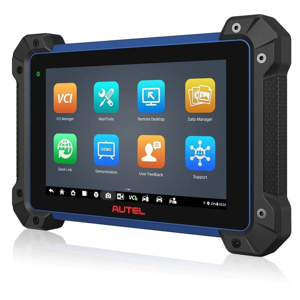 IM608Pro II Autel MaxilM IM608Pro II Diagnostic Programming Tool 6010110 Blue and Black Tablet showing home screen and apps