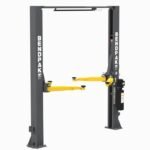 Full view image of the BendPak 10APX Pro Series 2 post lift showcasing adjustable width columns, heavy duty arms, and professional shop construction for versatile vehicle service. SKU 5175648