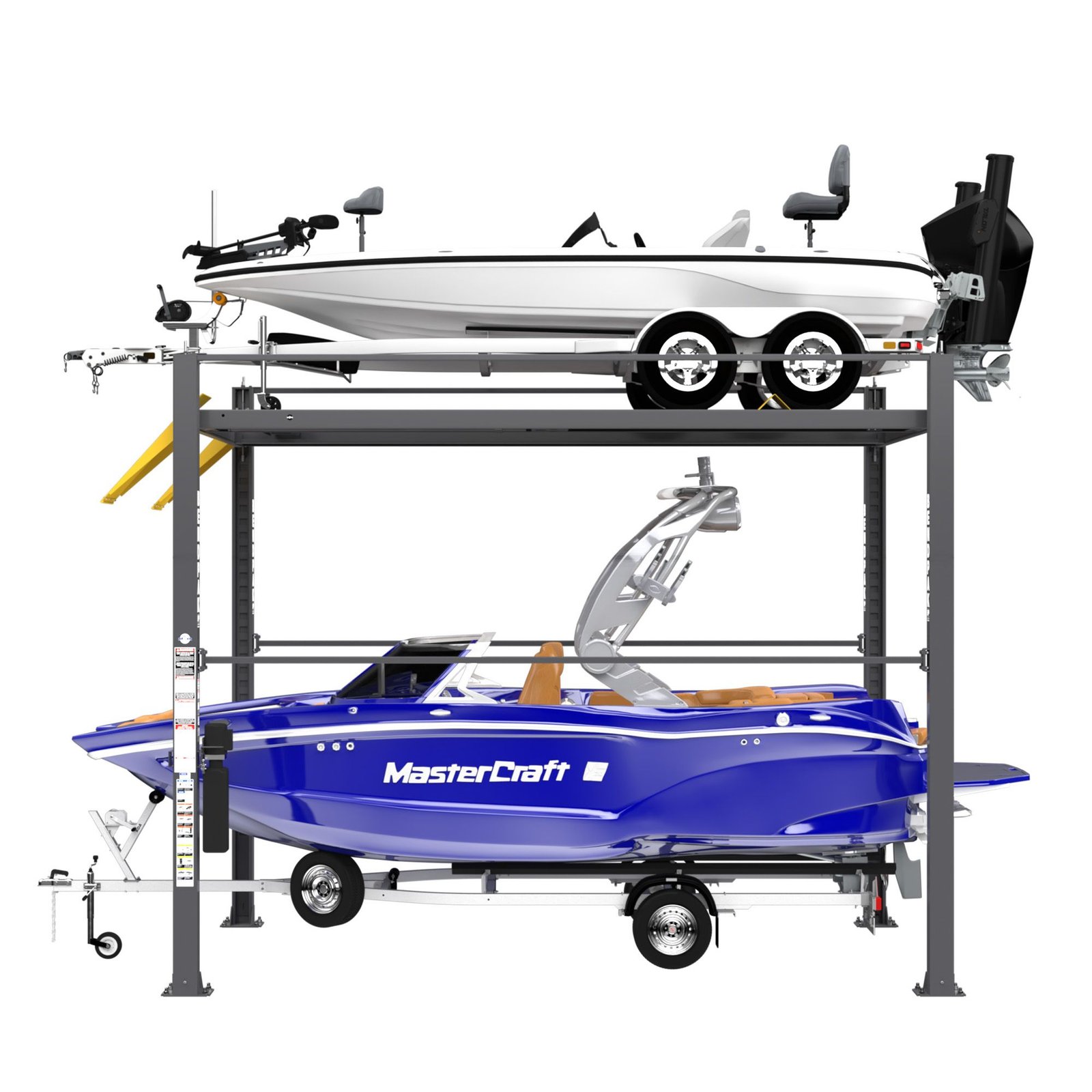 HD-7500PBX HD-7500PBX 7,500-lb. capacity lift designed for boats, cars, and trucks with adjustable runways and high-rise clearance.