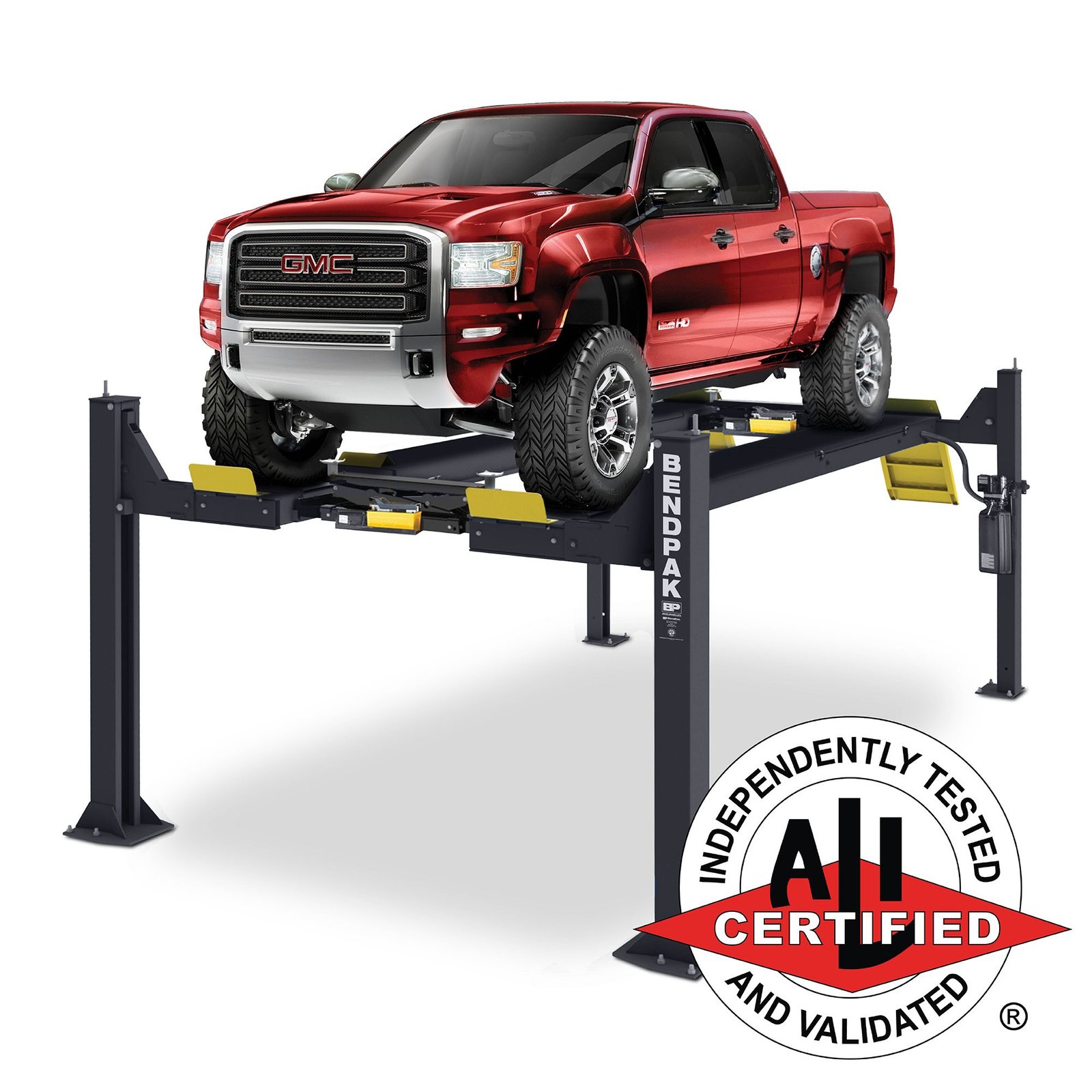 HDSO14P BendPak HDSO-14P 14,000 lb open front four post lift. ALI certified strength for trucks and heavy-duty service. SKU 5175152
