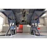 Flush-mounted BendPak MDS-6LPF lift with durable powder-coat finish, Zerk grease fittings, and adjustable platform width for unibody and frame-contact undercarriages.
