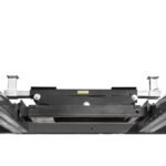 15,000-lb capacity rolling bridge jack showing max arm and top pad reach