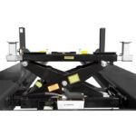 Low-profile RBJ15000 jack with steel contact pads for safe axle lifting