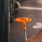 Beta Tools 96T T-Handle Hex Key in use tightening a bolt, showing ergonomic design for fast and efficient work. Get it at Wrenchers.com