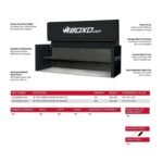 Pro Series 14-drawer rolling tool cabinet with overhead garage top