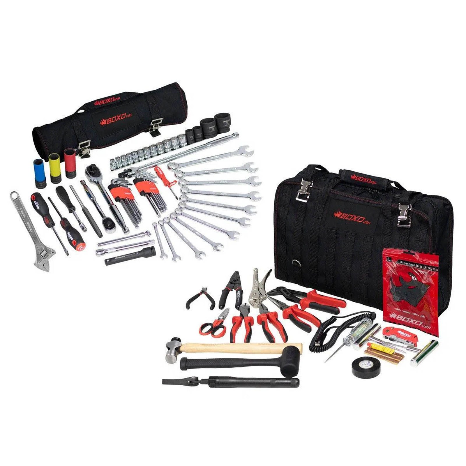 PA916C Off-Road Bag | 80-Piece Off-Road Tool Bag and Tool Roll BoxoUSA off-road tool bag with 80-piece portable tool kit