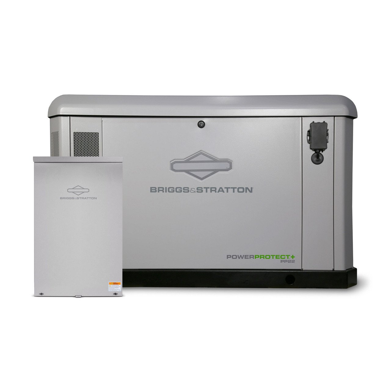 Briggs & Stratton 040794 22kW PowerProtect+ Generator with Dual 200A SE Transfer Switch Briggs & Stratton 040794 22kW PowerProtect+ Generator with Dual 200A SE Transfer Switch product image