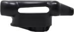 Side profile of black Coats tire changer duckhead with mounting slot
