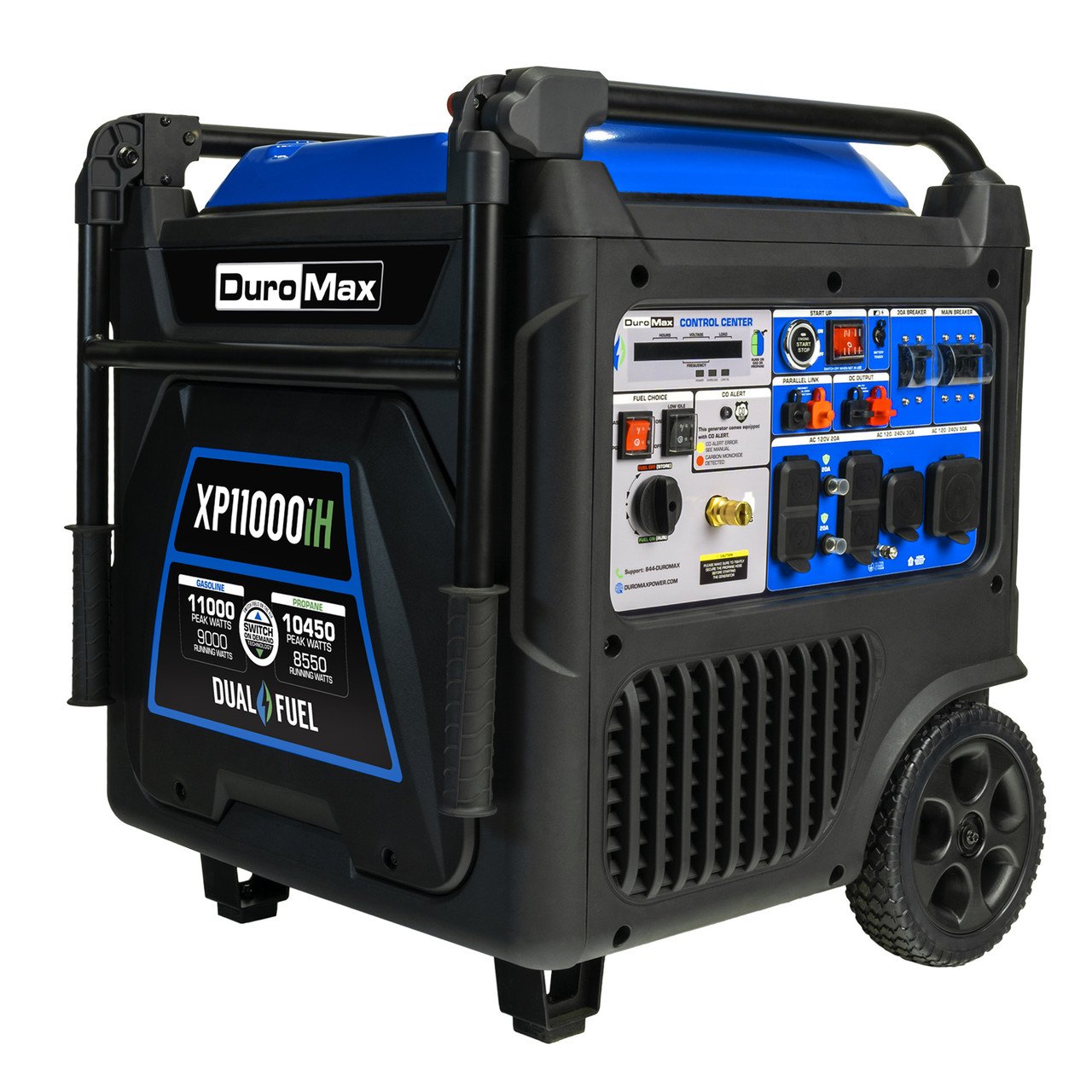 DuroMax Power Equipment DuroMax XP11000iH 9000W Dual Fuel Portable Inverter Generator w/CO Alert DuroMax Power Equipment DuroMax XP11000iH 9000W Dual Fuel Portable Inverter Generator w/CO Alert product image