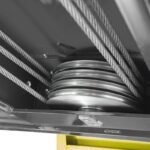 Reinforced cable sheaves on BendPak HDS-27X 5175164 designed for 27,000-lb durability.