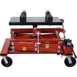 Norco 72850A power train lift model 6010215 with wide adjustable saddle, scissor lift design, and heavy-duty swivel casters.