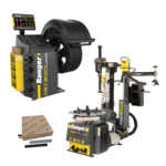 R76ATR tire changer and DST30PX wheel balancer package with tape wheel weights