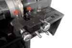 Detailed view of the RL-8500 dual cutting head system with precision feed controls for accurate brake rotor and drum machining