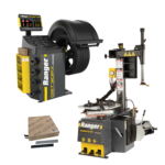 R980XR 220V wheel balancer with DST30PX system tape weight rolls and setup training kit