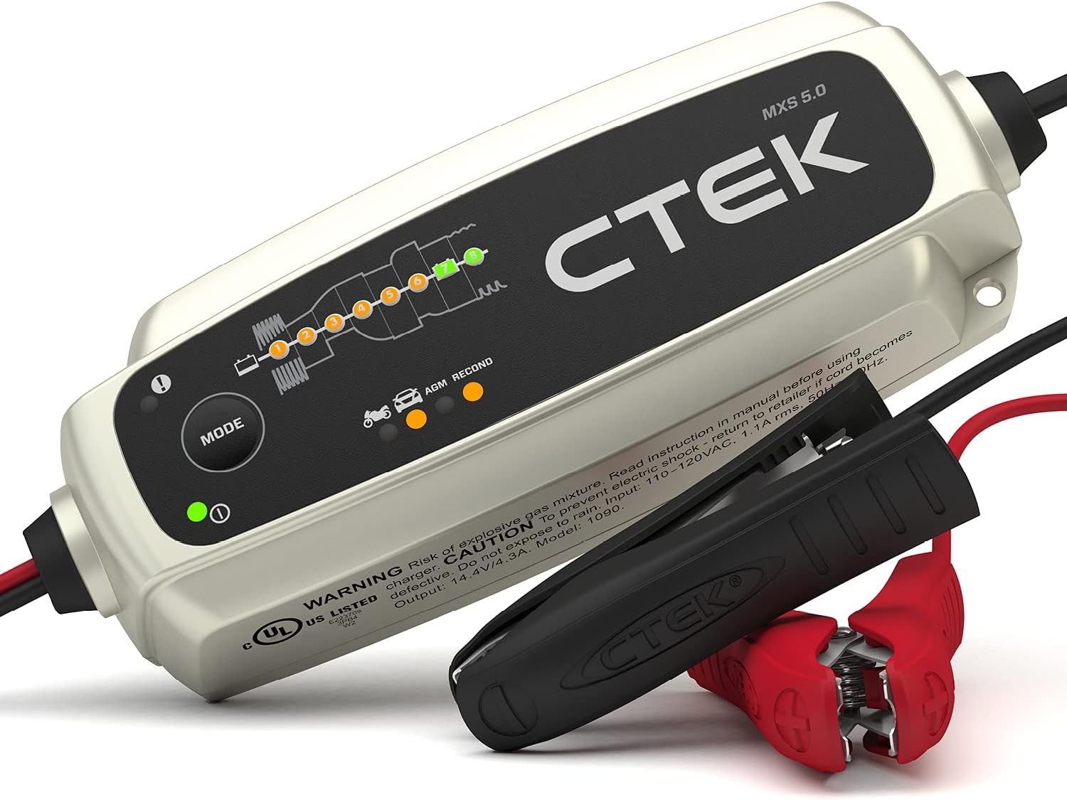 CTEK MXS 5.0: Automatic 12V Battery Charger & Maintainer Wrenchers Ctek40-206 12v battery charger maintainer 6010492